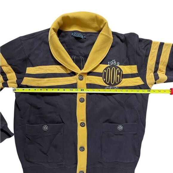 COOGI Australia Varsity Rugby Cardigan Jacket Logo Men’s XL Brown 1969 - Picture 2 of 10